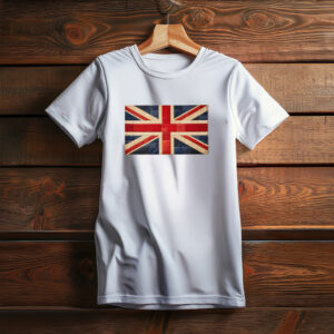 UK Flag Patchwork T-Shirt, Union Jack Quilt Style Tee
