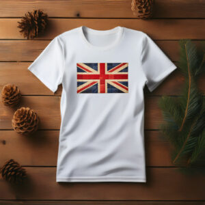 UK Flag Patchwork T-Shirt, Union Jack Quilt Style Tee