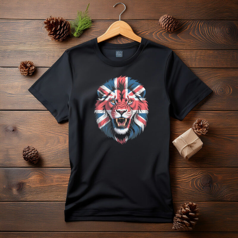 UK Flag Union Jack Lion T-Shirt