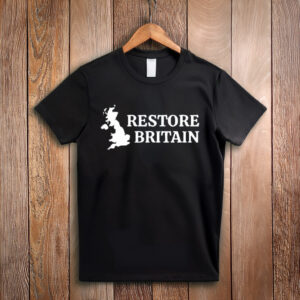 UK Message Apparel Restore Britain Political T-Shirt