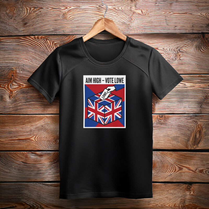 Union Jack Ballot Aim High Vote Lowe T-Shirt