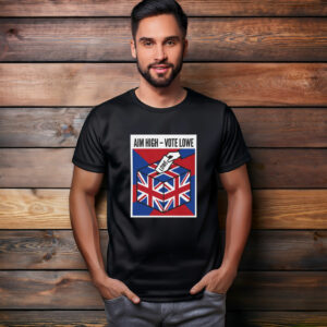 Union Jack Ballot Aim High Vote Lowe T-Shirt