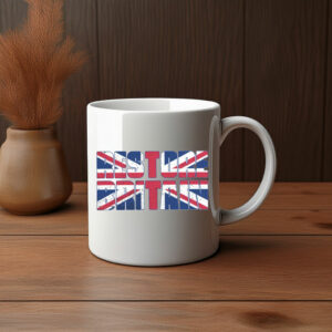 Union Jack Bold Lettering Restore Britain Mug