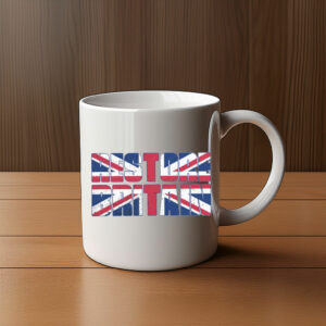 Union Jack Bold Lettering Restore Britain Mug