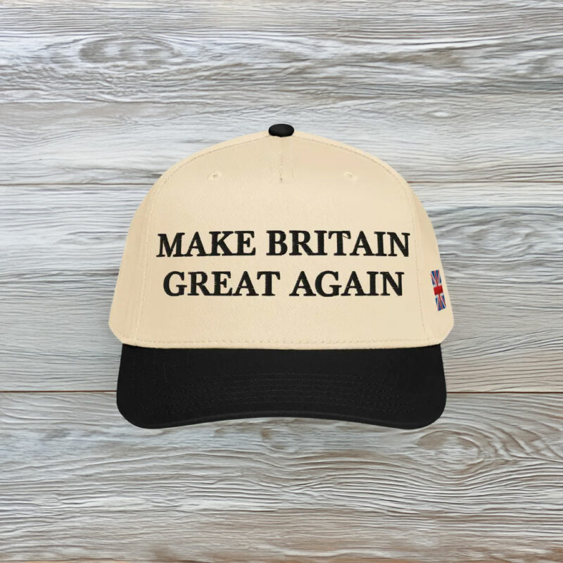 Union Jack Flag Embroidered Make Britain Great Again Hat