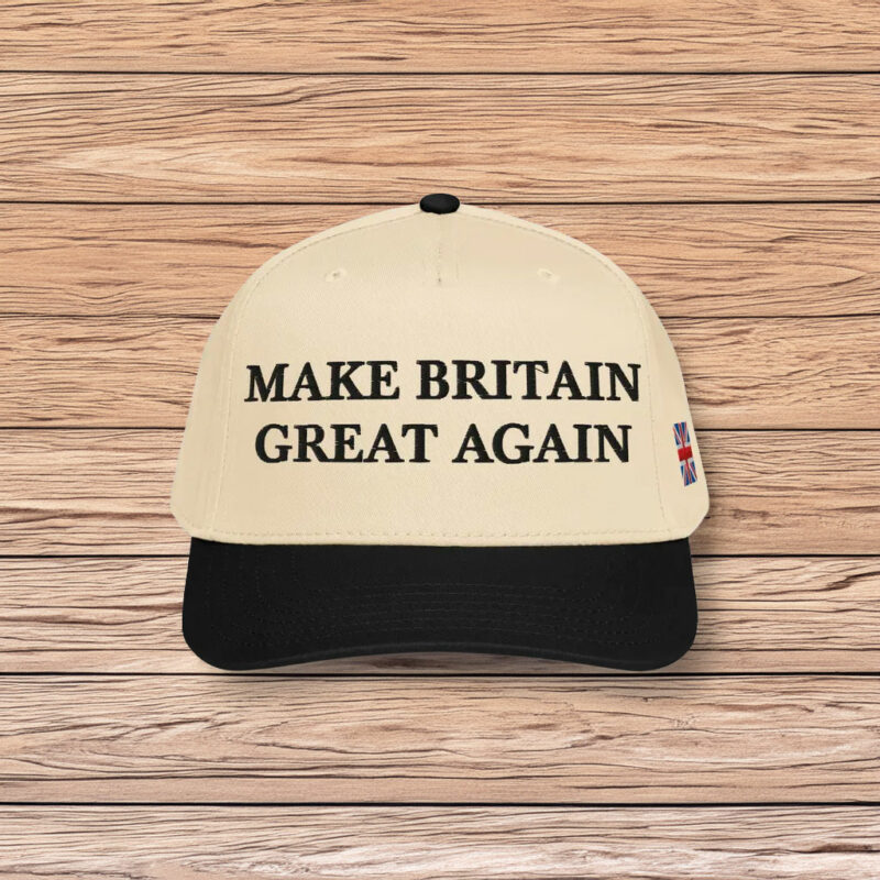 Union Jack Flag Embroidered Make Britain Great Again Hat