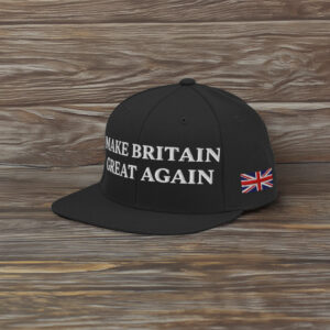 Union Jack Flag, Support Britain Embroidered Snapback Hat