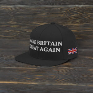 Union Jack Flag, Support Britain Embroidered Snapback Hat