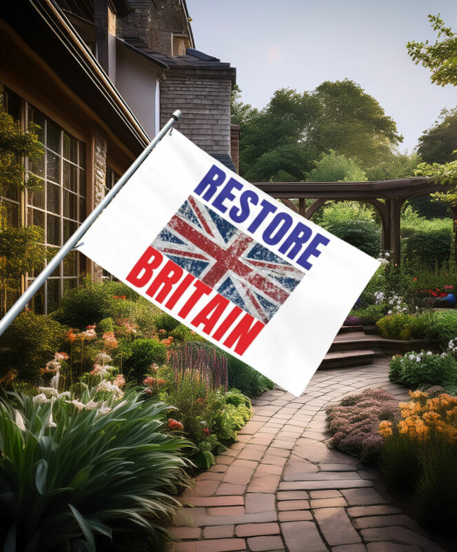 Union Jack Restore Britain Bold Flag