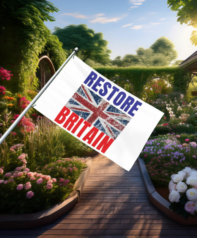 Union Jack Restore Britain Bold Flag