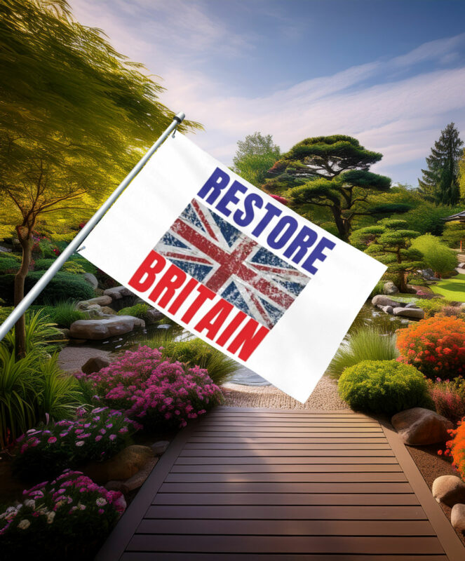 Union Jack Restore Britain Bold Flag
