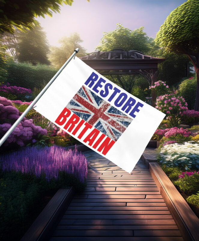 Union Jack Restore Britain Bold Flag