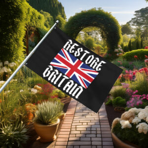 Union Jack Restore Britain Gothic Flag
