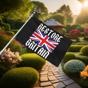 Union Jack Restore Britain Gothic Flag