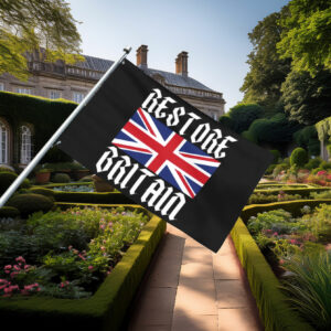 Union Jack Restore Britain Gothic Flag