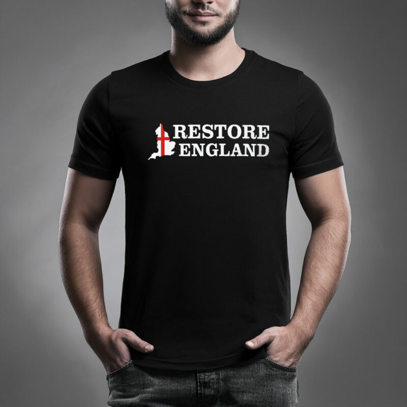 Unisex Cotton Restore Britain Shirt Party Politics English Tee