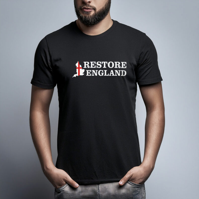 Unisex Cotton Restore Britain Shirt Party Politics English Tee