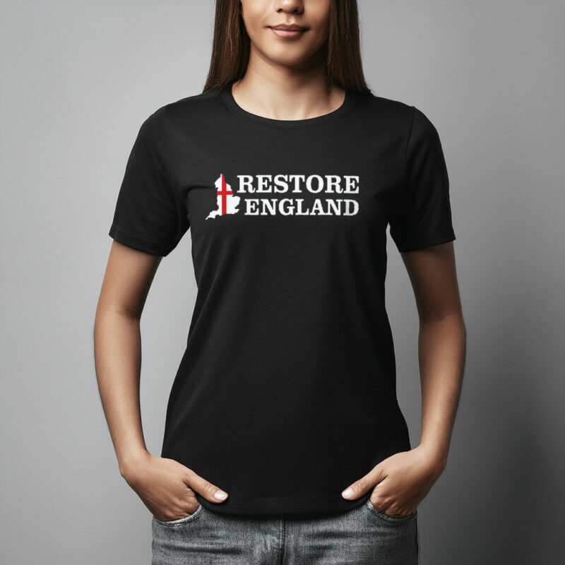 Unisex Cotton Restore Britain Shirt Party Politics English Tee