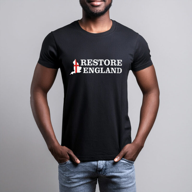 Unisex Cotton Restore Britain Shirt Party Politics English Tee