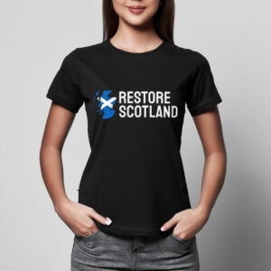 Unisex Soft Cotton Shirt Restore Britain Party Restore Scotland 2026 T-Shirt