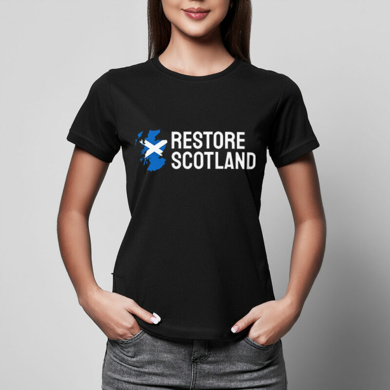 Unisex Soft Cotton Shirt Restore Britain Party Restore Scotland 2026 T-Shirt