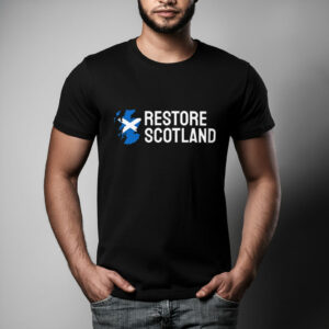 Unisex Soft Cotton Shirt Restore Britain Party Restore Scotland 2026 T-Shirt
