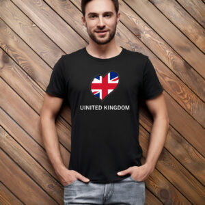 United Kingdom Flag Heart Shirt