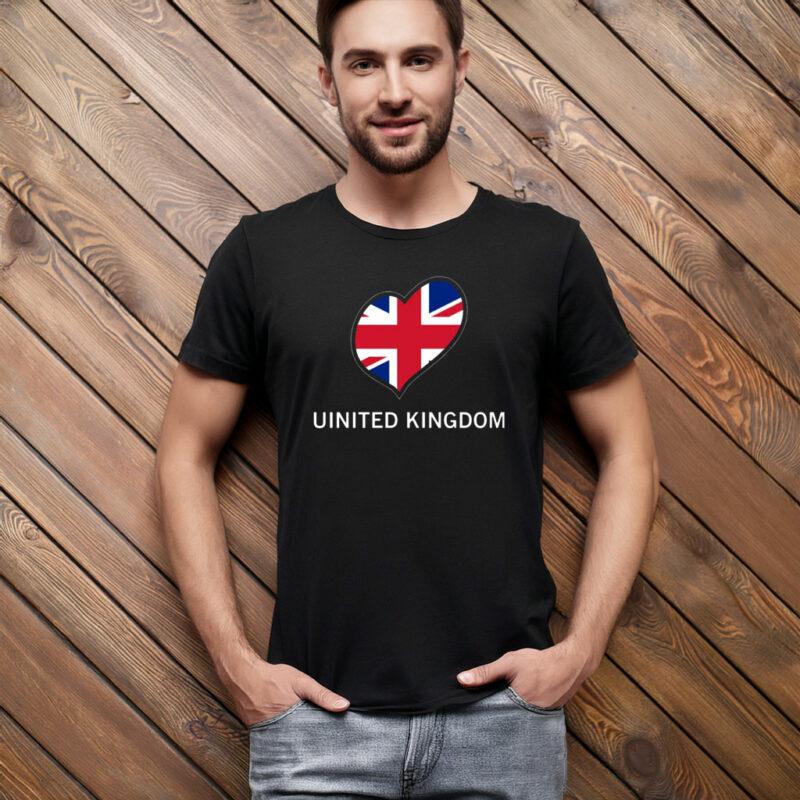 United Kingdom Flag Heart Shirt