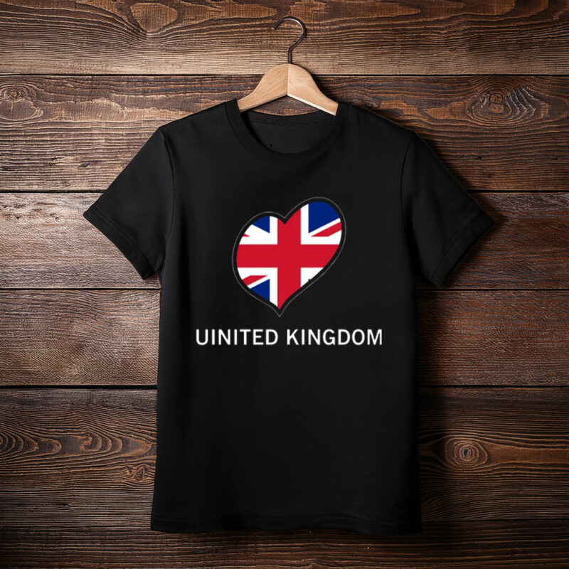 United Kingdom Flag Heart Shirt