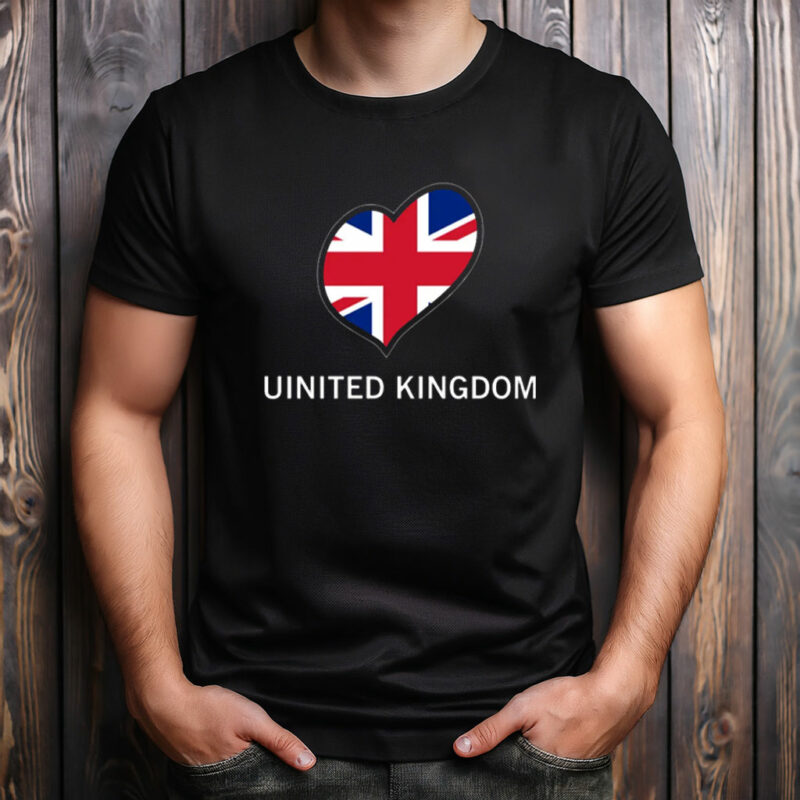 United Kingdom Flag Heart Shirt