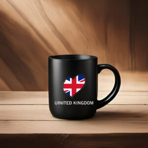 United Kingdom Flag Heart UK Union Jack Mug