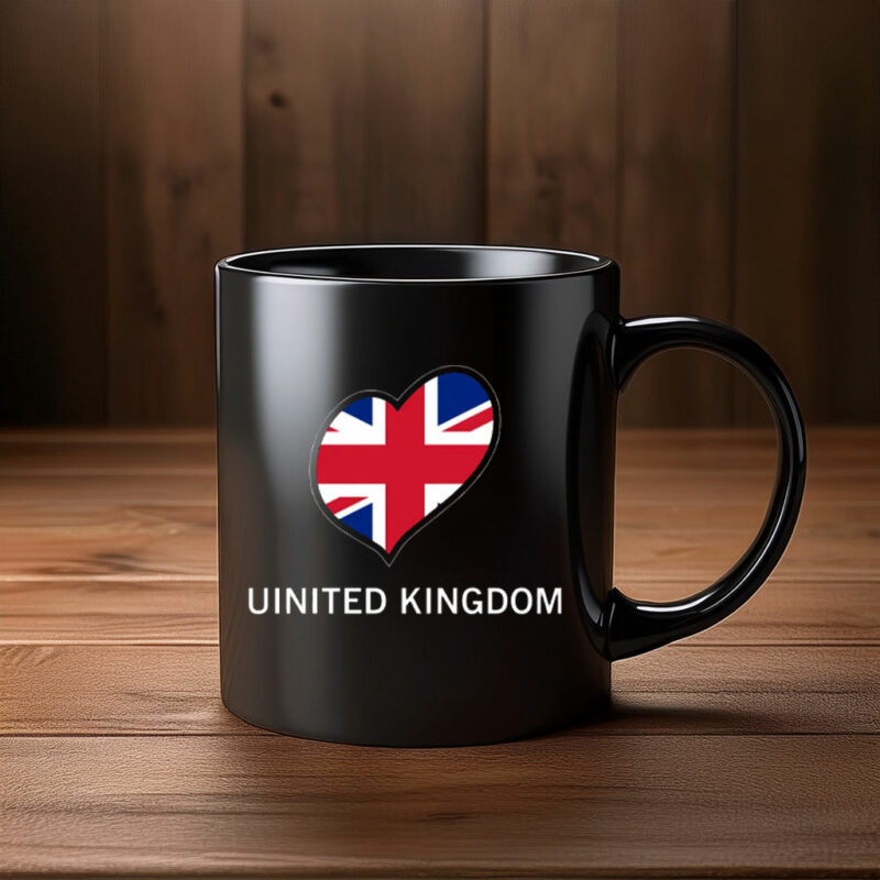 United Kingdom Flag Heart UK Union Jack Mug