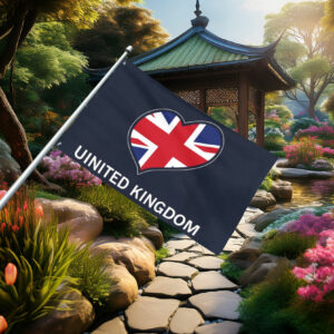 United Kingdom Heart Flag