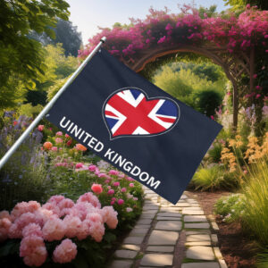 United Kingdom Heart Flag