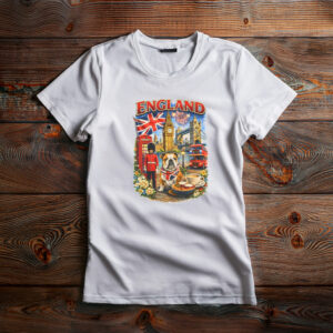 Vintage England Bulldog London Travel Shirt – British Souvenir Tee