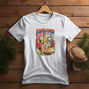 Vintage England Bulldog London Travel Shirt – British Souvenir Tee