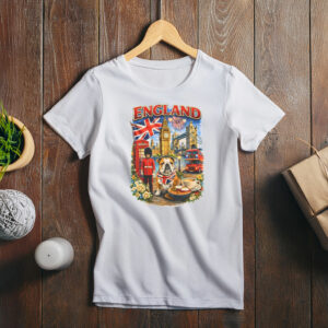 Vintage England Bulldog London Travel Shirt – British Souvenir Tee