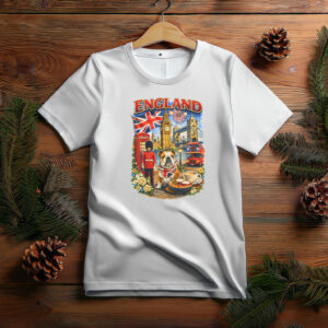 Vintage England Bulldog London Travel Shirt – British Souvenir Tee