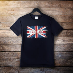Vintage Restore Britain Grunge Union Jack T-Shirt