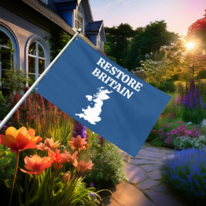 Vintage Textured Restore Britain Flag