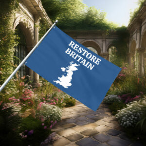 Vintage Textured Restore Britain Flag
