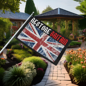 Vintage Union Jack Restore Britain Flag