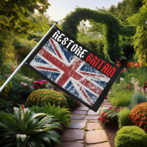 Vintage Union Jack Restore Britain Flag