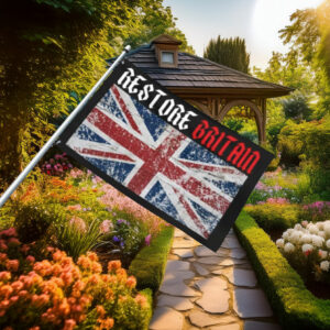 Vintage Union Jack Restore Britain Flag