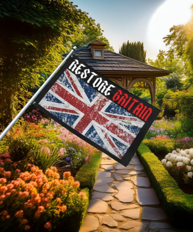 Vintage Union Jack Restore Britain Flag