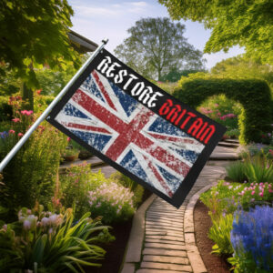 Vintage Union Jack Restore Britain Flag