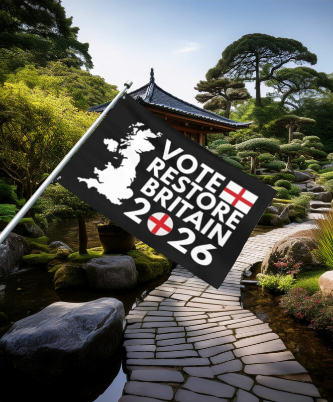 Vote Restore Britain England 2026 Flag