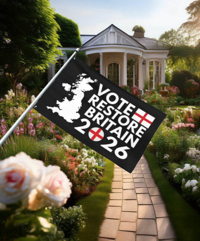 Vote Restore Britain England 2026 Flag