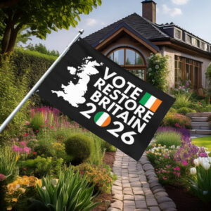 Vote Restore Britain Ireland 2026 Flag