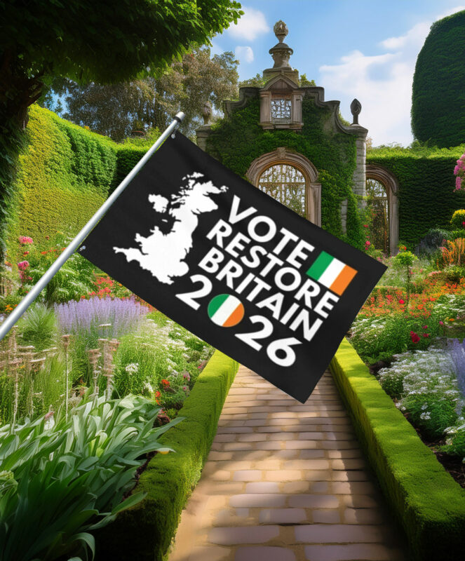Vote Restore Britain Ireland 2026 Flag